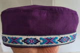 Bucharian kippah with tapestry trim Sephardic hat style yarmulke select many styles