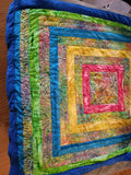 Vibrant batiks quilt