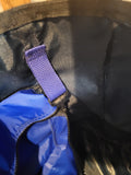 Bohemian Batik pockets navy blue tote bag