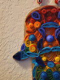 quilling in chakra colors
