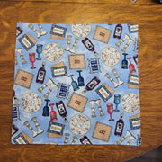 Passover handmade lined cloth napkin