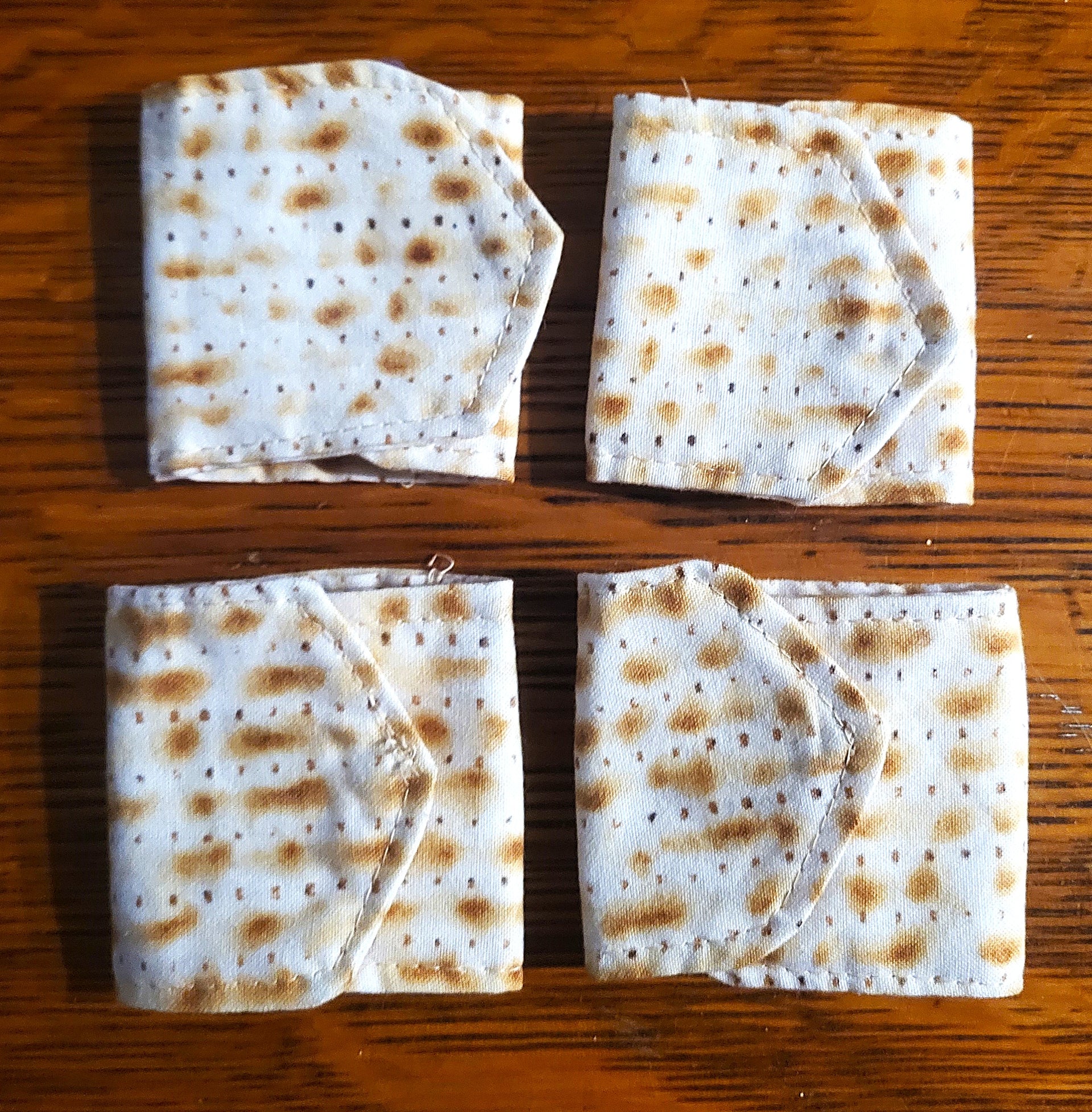 hand-crafted Passover napkin rings