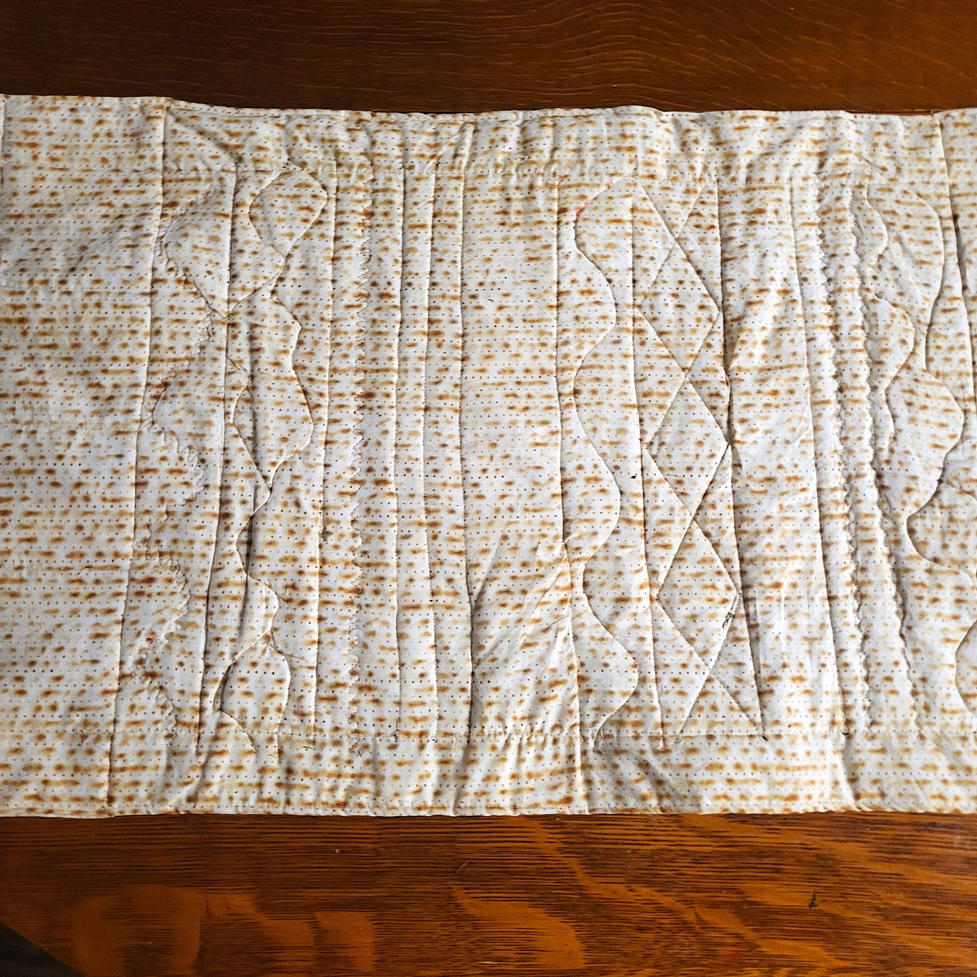 hand-crafted quilted Passover runner