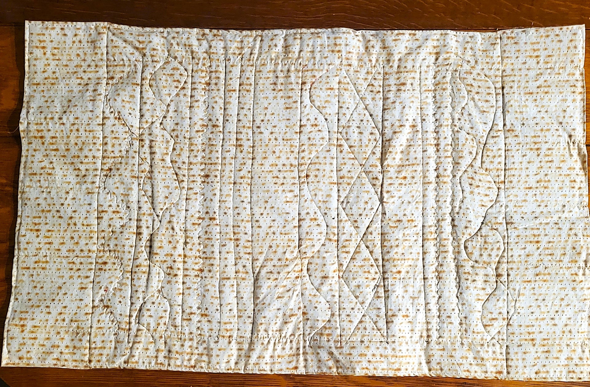 matzah hand-crafted table runner