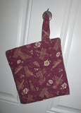 Quilted double insulated pot holders variety of patterns