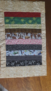 Passover 10 Plagues Matzah hand-crafted table runner
