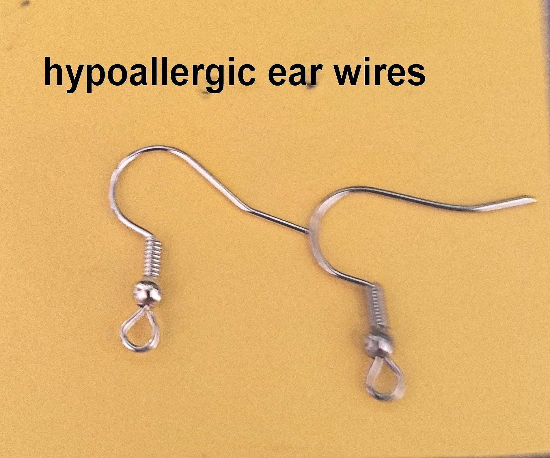 knitting theme silver earrings -- plain or with gemstones -- yarn with needles
