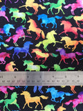 Rainbow Unicorns cotton fabric