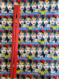 Wonder woman packed cotton quilting fabric