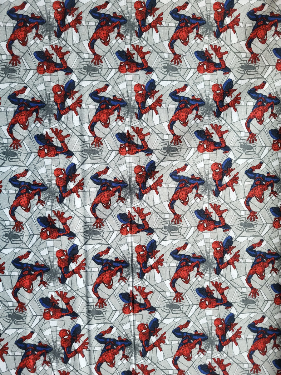 Spiderman web crawler cotton quilting fabric BHY – TuffBags/racheltreasures