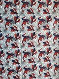 Spiderman web crawler cotton quilting fabric
