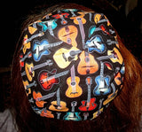 music kippah or musical yarmulke many guitars