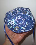 baby kippah reversible select pattern newborn yarmulke infant gift multitoss royal blue stars