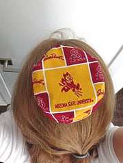saucer reversible kippah or yarmulke college university teams arizona state