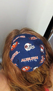saucer reversible kippah or yarmulke college university teams auburn university