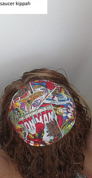 The Avengers saucer kippah reversible