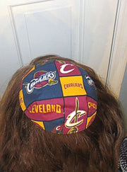 saucer reversible kippah or yarmulke major sports teams nba cleveland caviliers