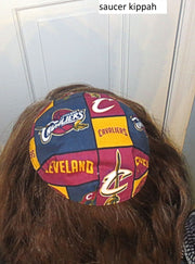saucer reversible kippah or yarmulke major sports teams nba