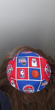 saucer reversible kippah or yarmulke major sports teams nba detroit pistons