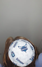 saucer reversible kippah or yarmulke major sports teams nba carolina hornets