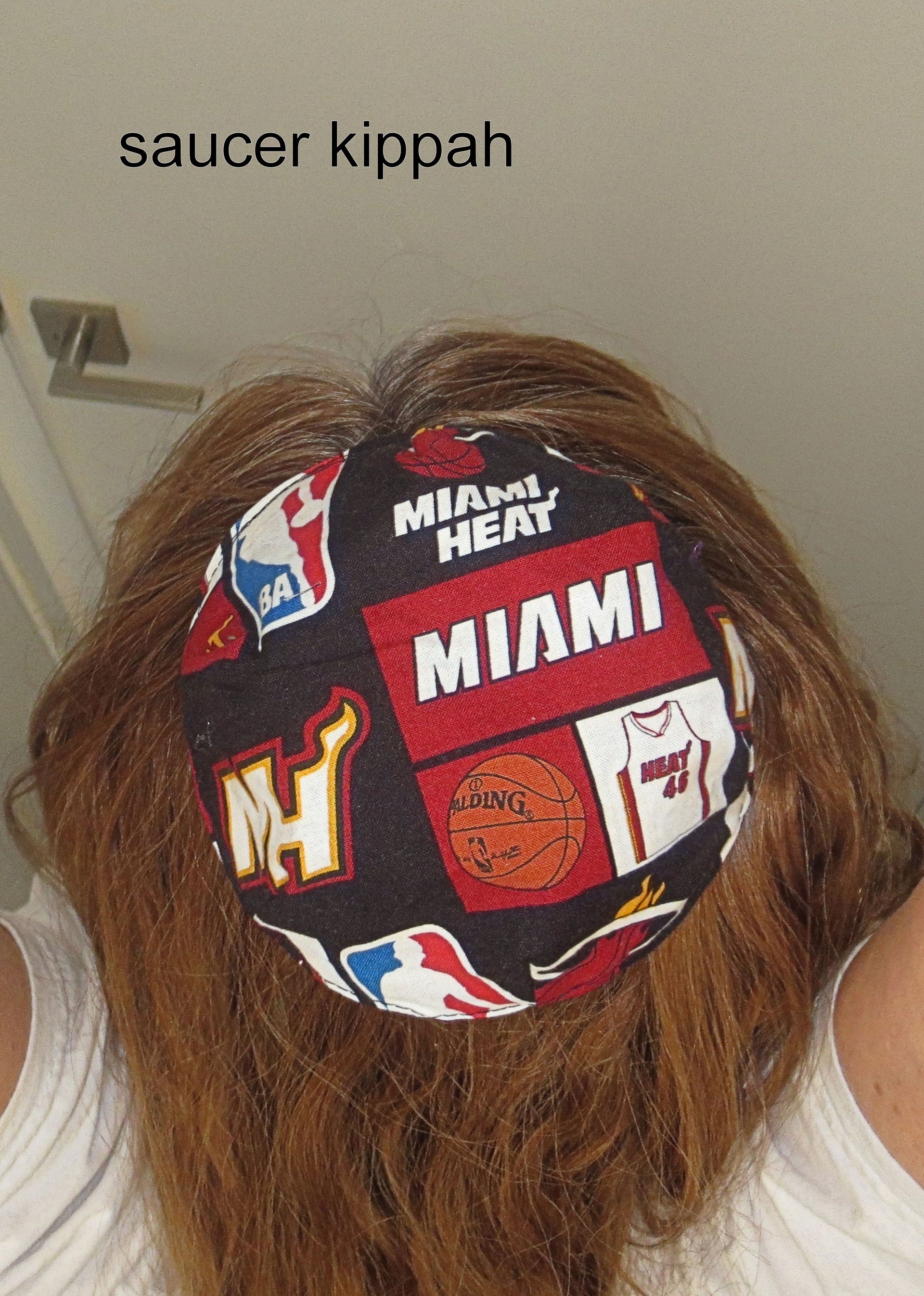 saucer reversible kippah or yarmulke major sports teams nba