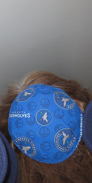 saucer reversible kippah or yarmulke major sports teams nba minnesota timberwolves
