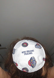 saucer reversible kippah or yarmulke major sports teams nba