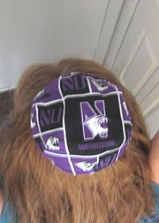 saucer reversible kippah or yarmulke college university teams northwestern university