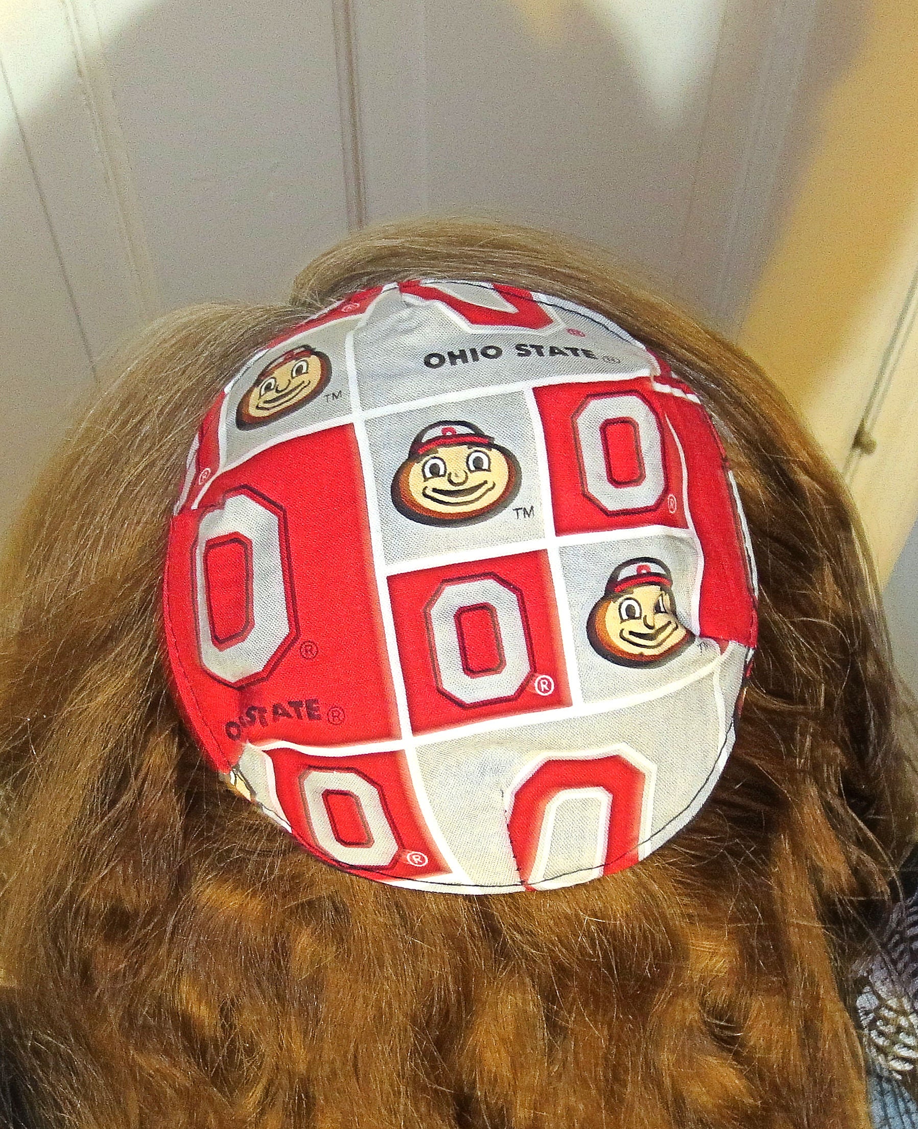 saucer reversible kippah or yarmulke college university teams