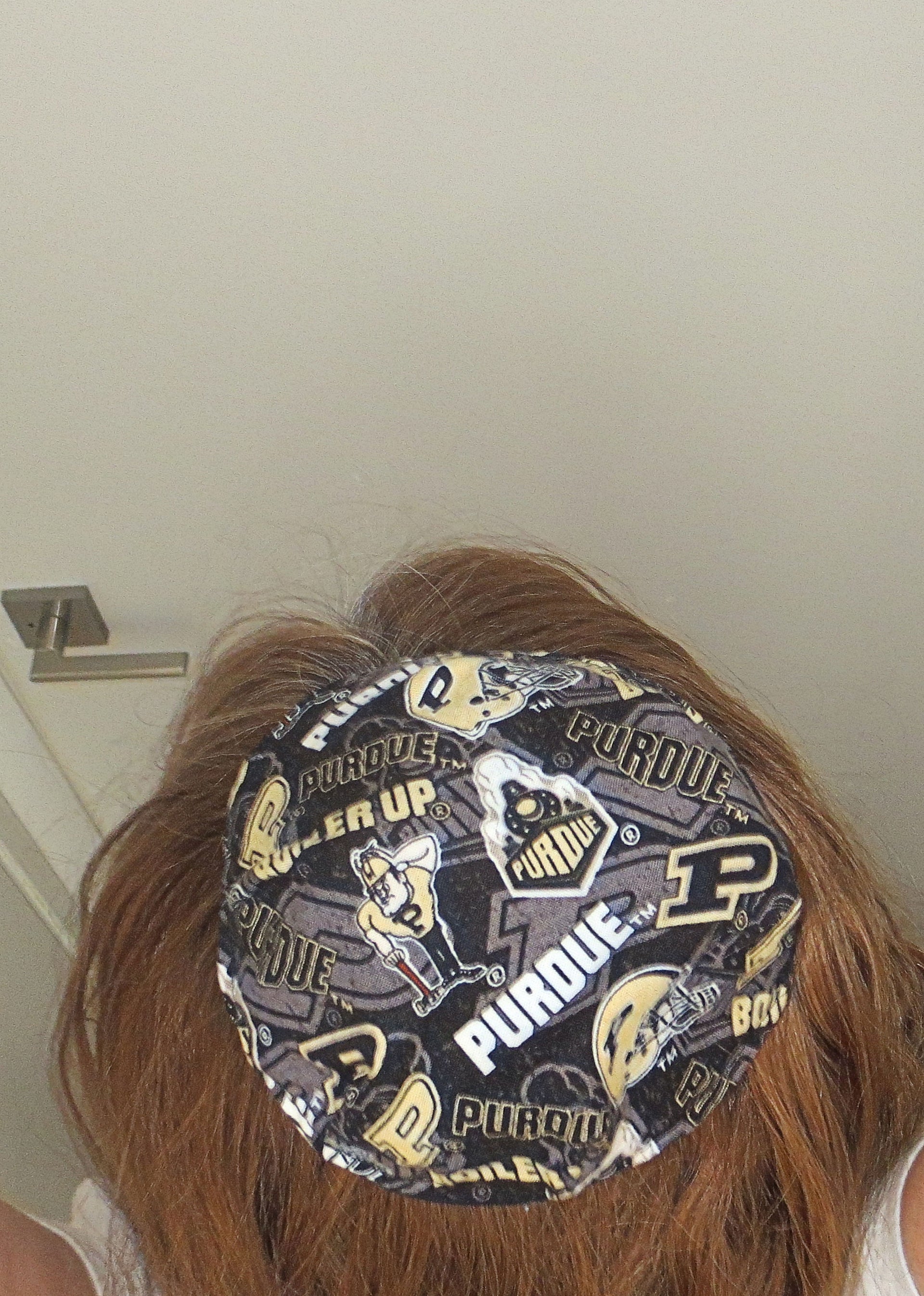 saucer reversible kippah or yarmulke college university teams purdue university