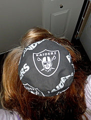 nfl saucer reversible kippah or yarmulke major sports teams nfl oakland raiders