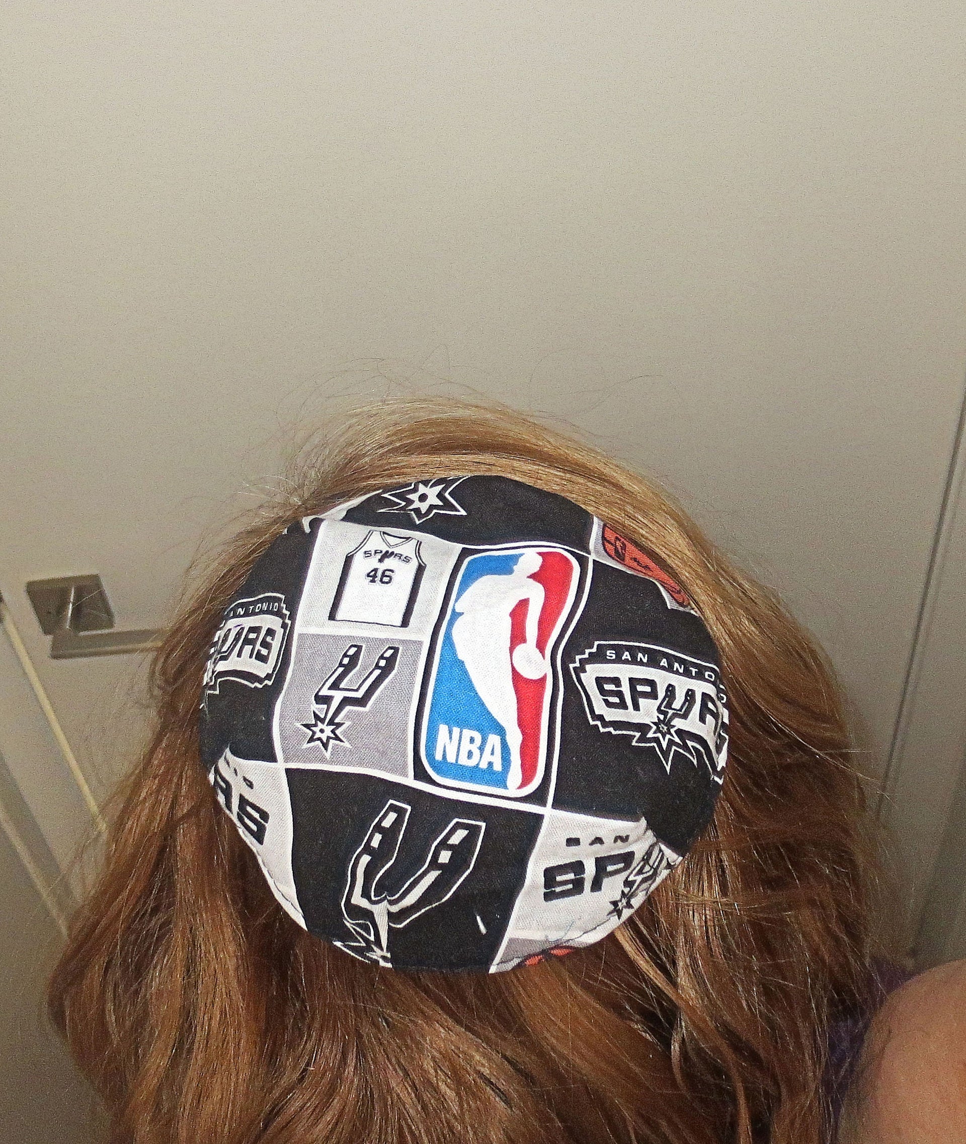 saucer reversible kippah or yarmulke major sports teams nba san antonio spurs