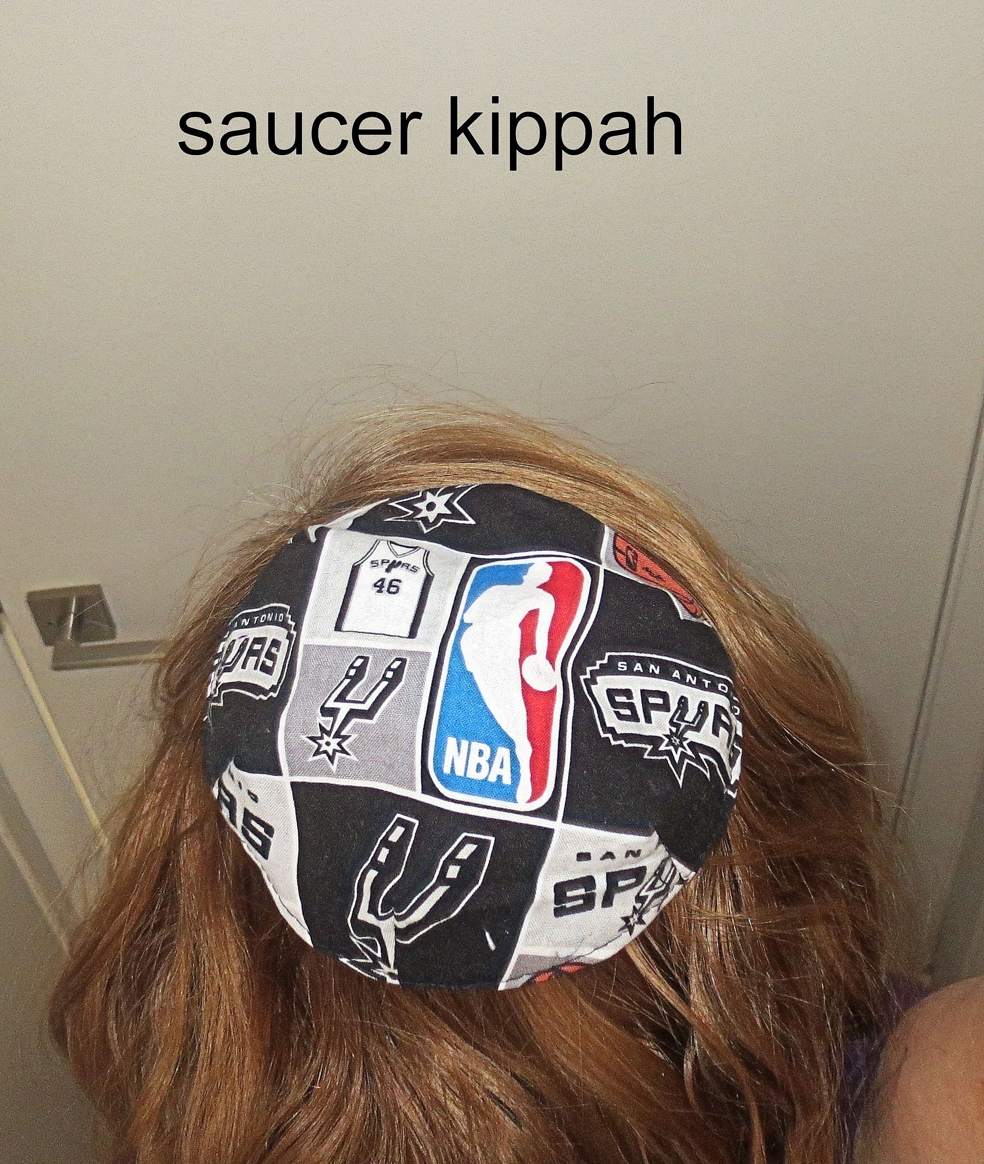 saucer reversible kippah or yarmulke major sports teams nba