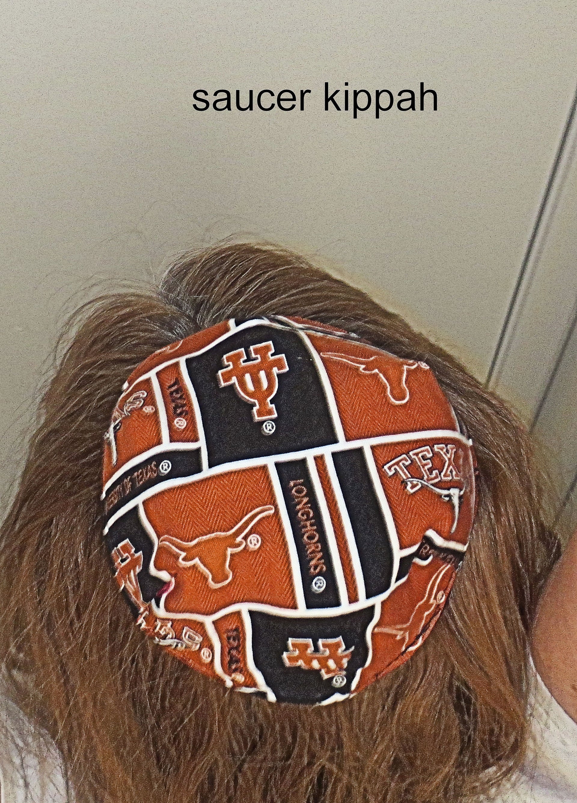 saucer reversible kippah or yarmulke college university teams