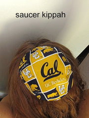 saucer reversible kippah or yarmulke college university teams