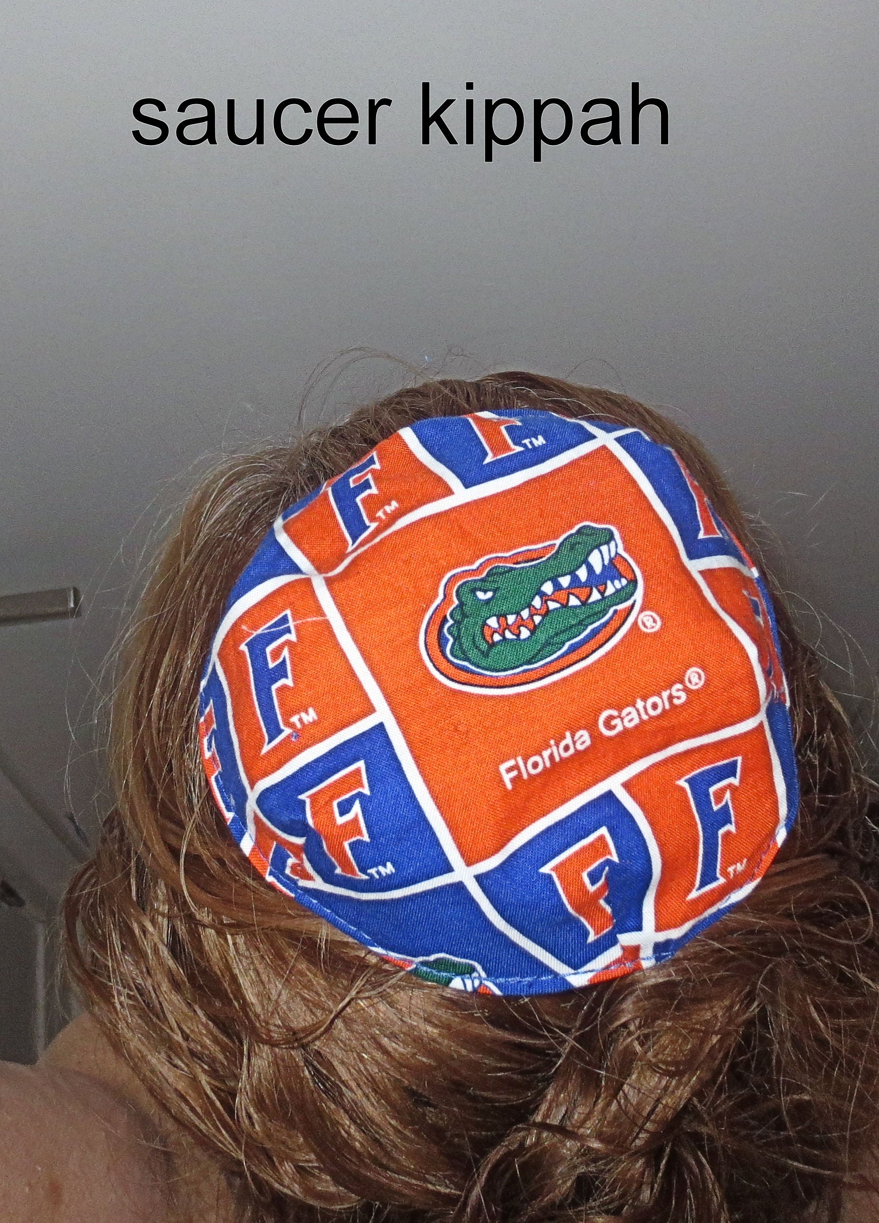 saucer reversible kippah or yarmulke college university teams