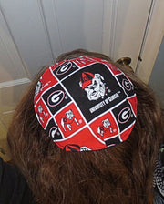 saucer reversible kippah or yarmulke college university teams