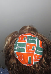 saucer reversible kippah or yarmulke college university teams university of miami
