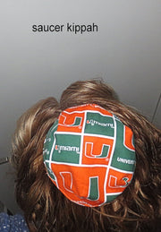 saucer reversible kippah or yarmulke college university teams