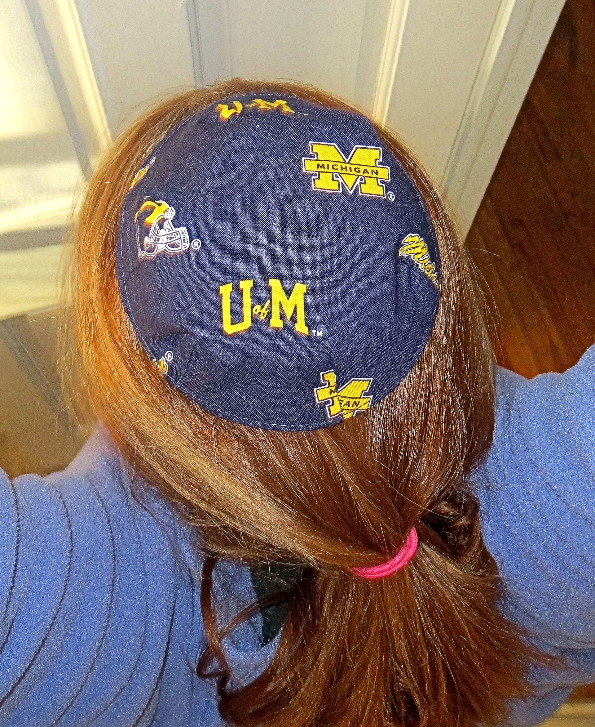 saucer reversible kippah or yarmulke college university teams