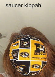 saucer reversible kippah or yarmulke college university teams