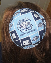 saucer reversible kippah or yarmulke college university teams unc
