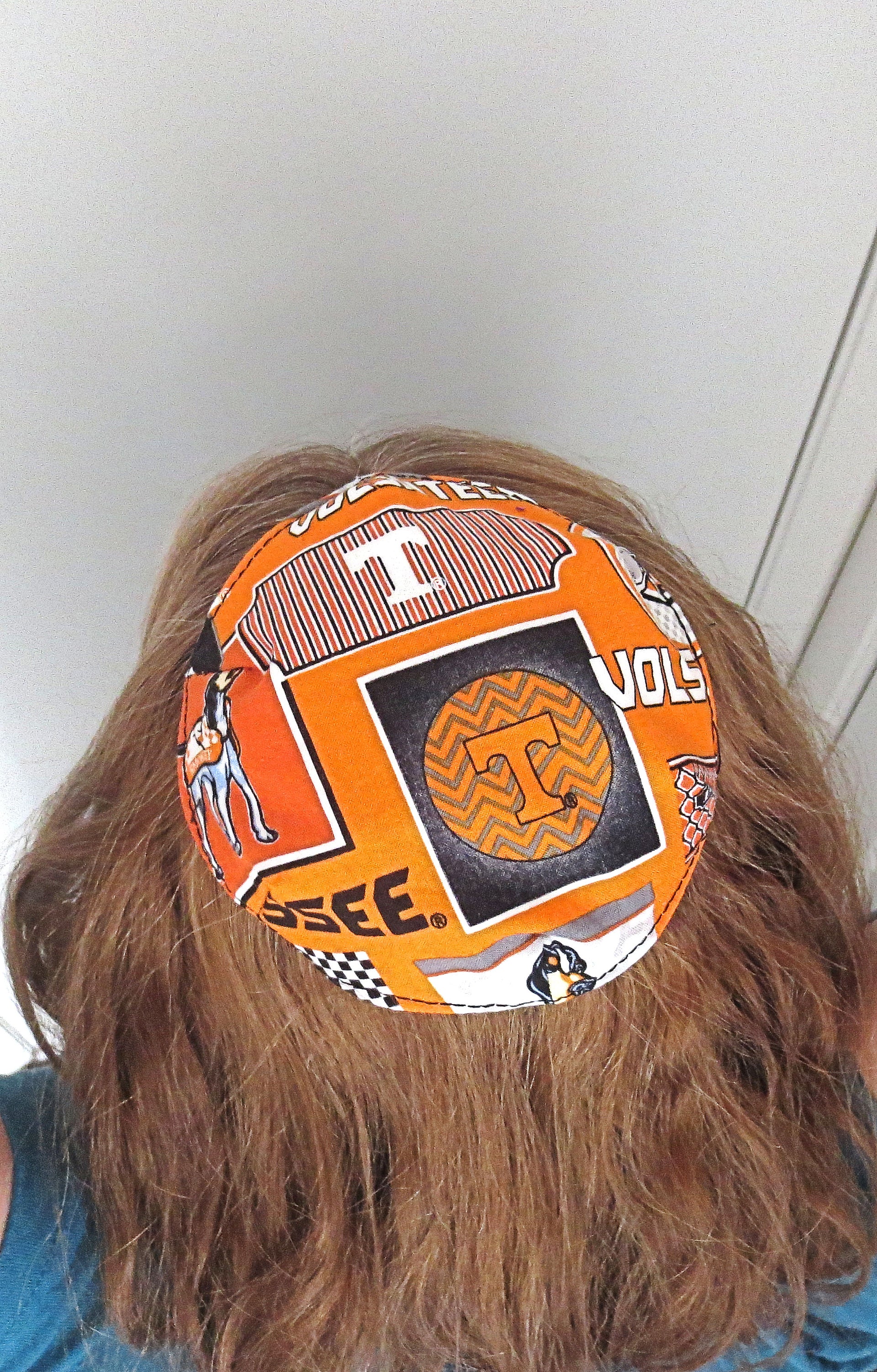 saucer reversible kippah or yarmulke college university teams university of tennessee