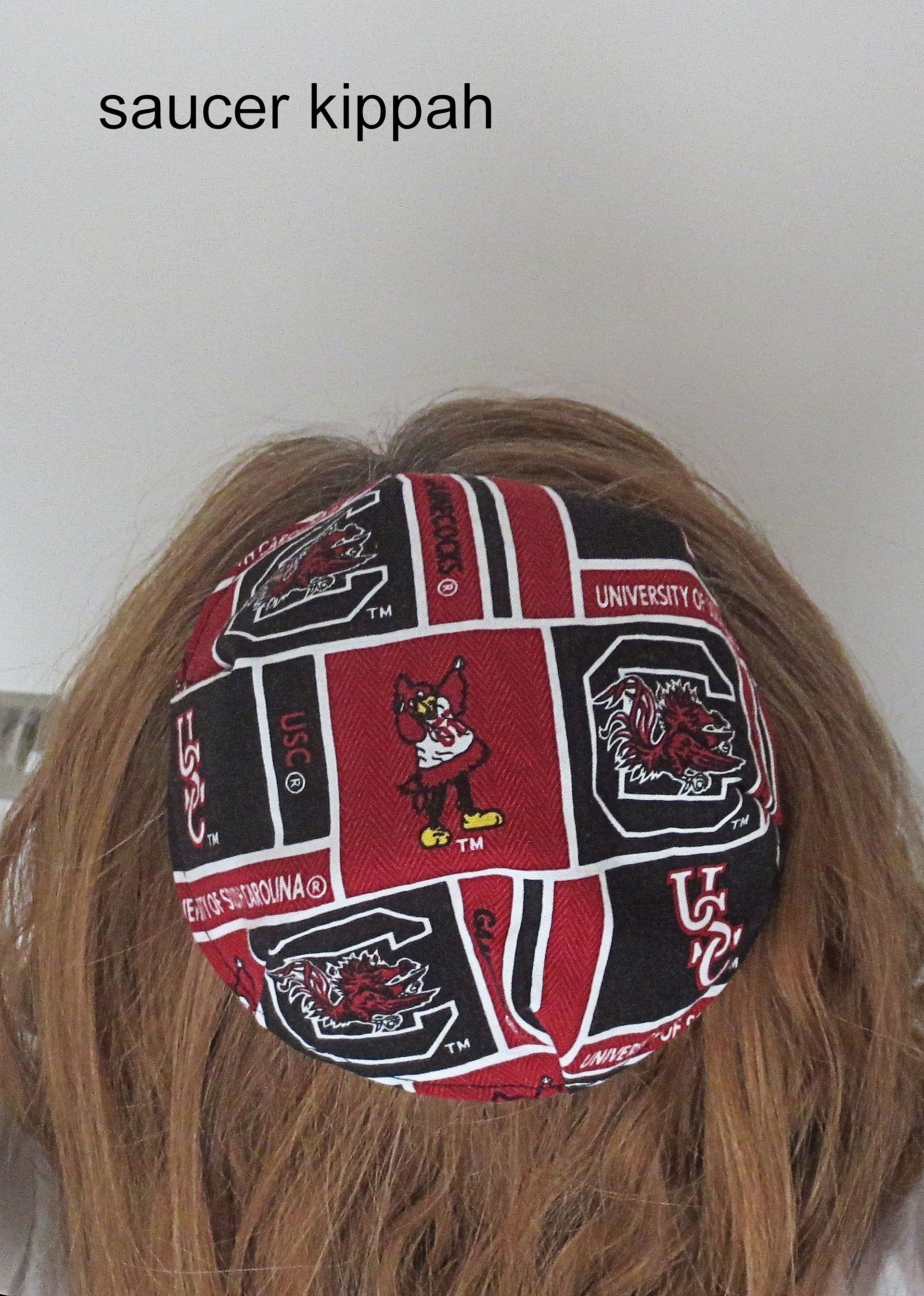 saucer reversible kippah or yarmulke college university teams