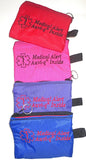 auvi-q medical alert label insulated holder carrier bag embroidered