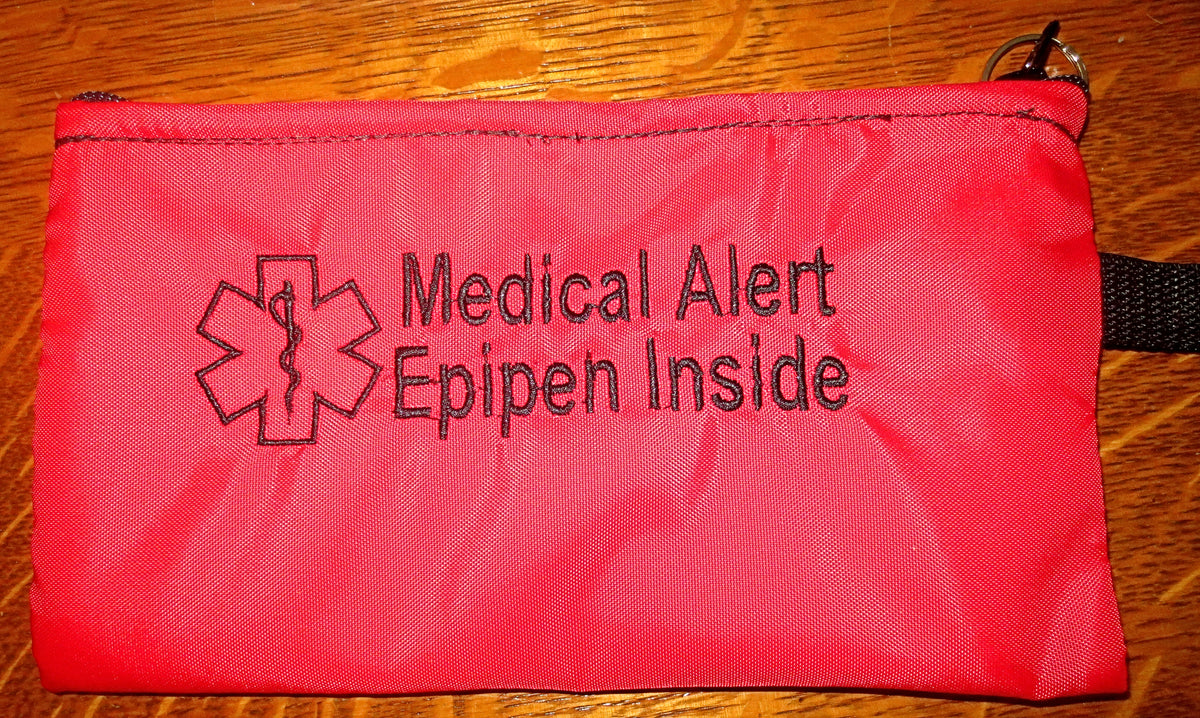 Epipen ® medical alert label insulated holder carrier bag