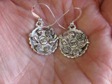 passover theme silver earrings seder plates / sterling silver wires
