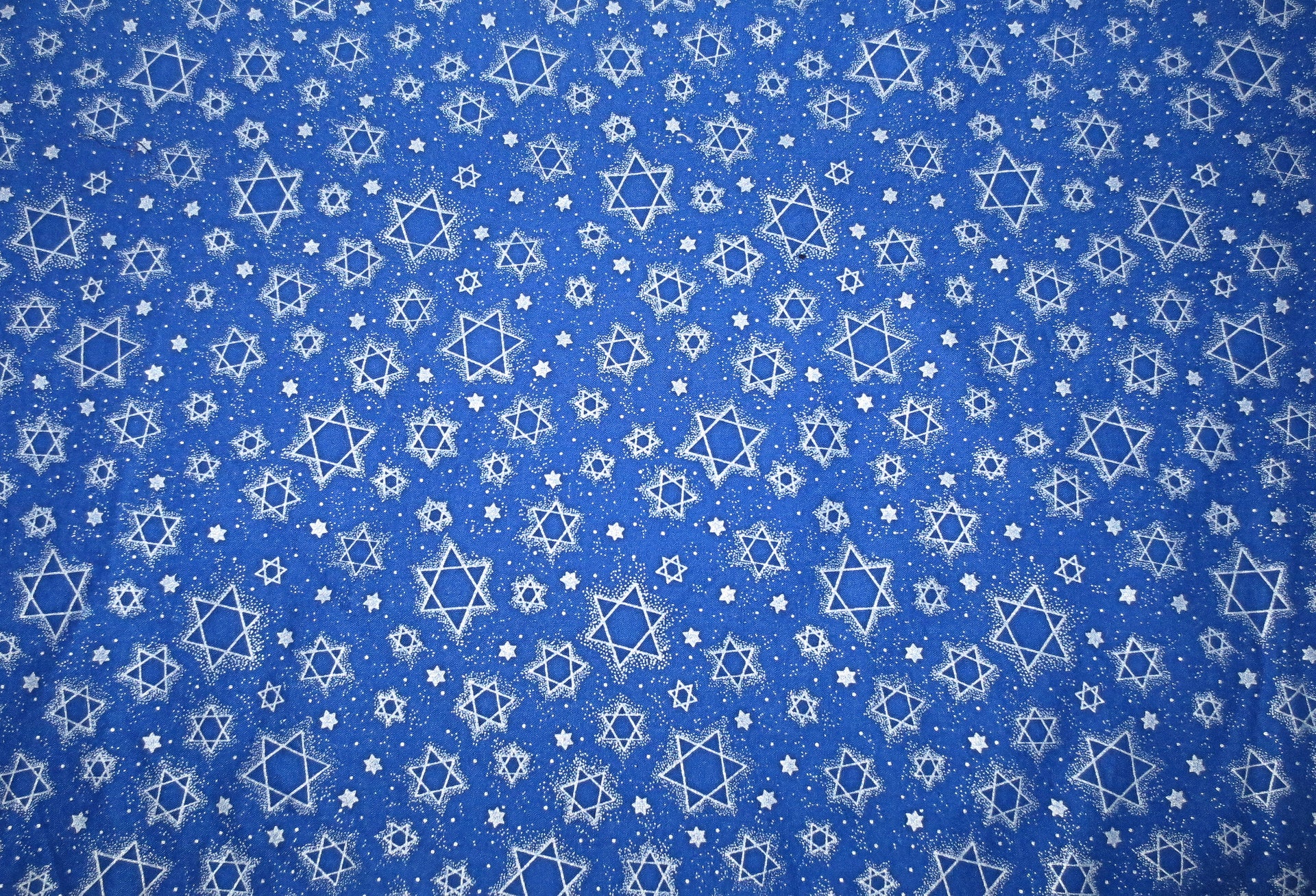 royal blue challah cover embroidered star of davids silver mother of pearl real button accents