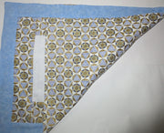 modern challah cover golden stars of david shabbat shalom hebrew reversible for yom tov