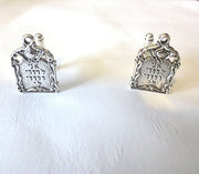 cufflinks sterling silver plated charms and components